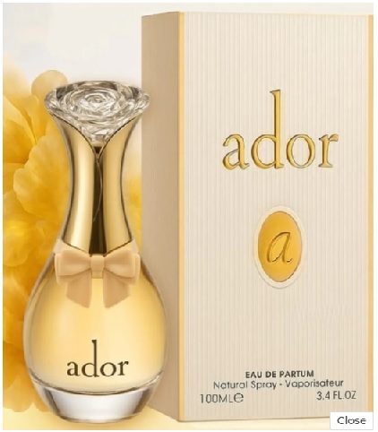 Ador edp parfume is a Floral Fruity fragrance for women 100ml by Fragrance World