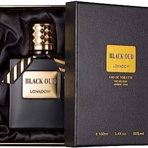 Black oud Eau de perfume 100ml for men by LONKOOM